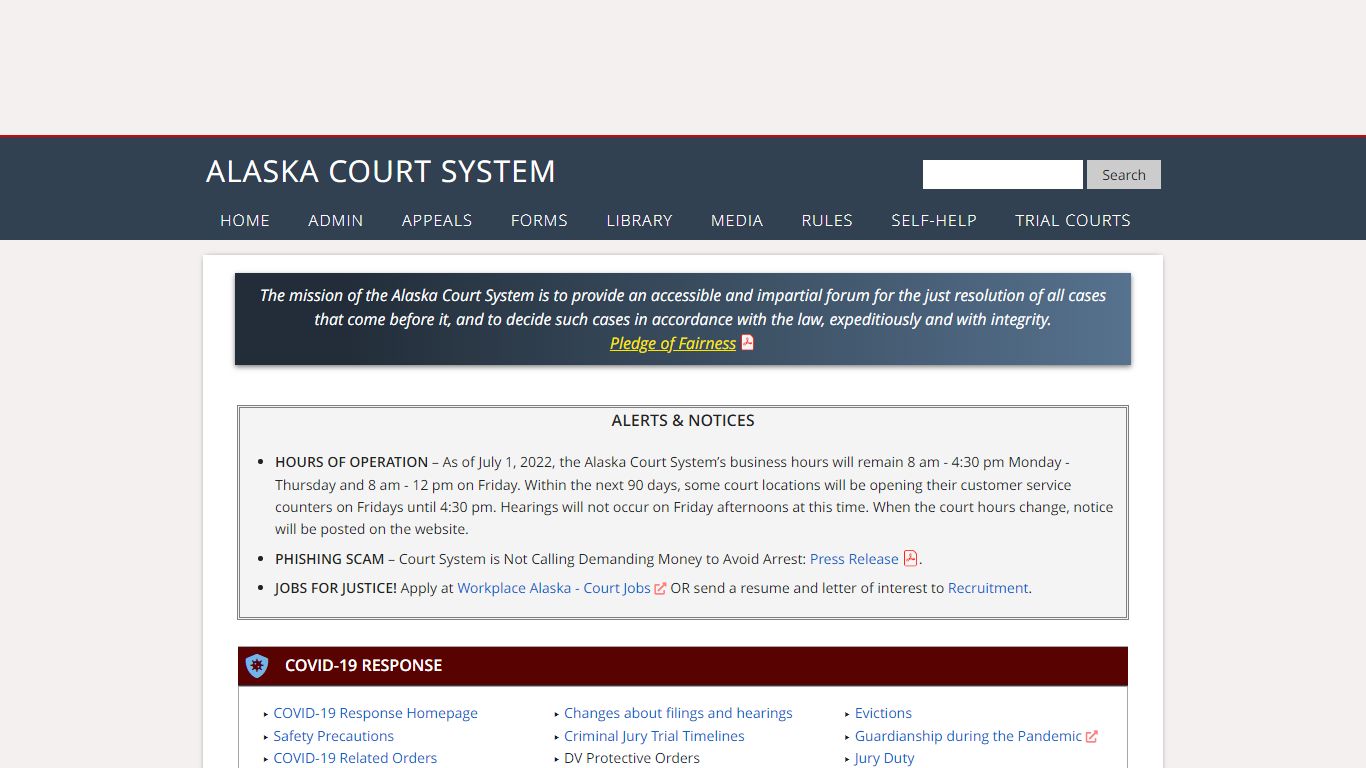 Home Page - Alaska Court System